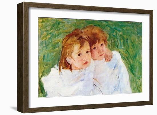 Two Sisters-Mary Cassatt-Framed Art Print