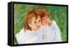 Two Sisters-Mary Cassatt-Framed Stretched Canvas