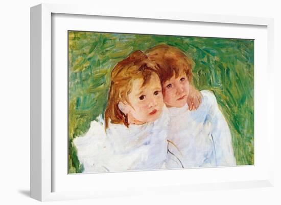 Two Sisters-Mary Cassatt-Framed Art Print