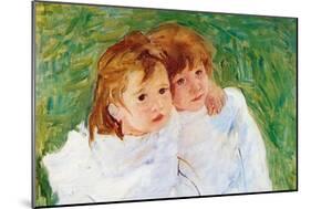 Two Sisters-Mary Cassatt-Mounted Art Print