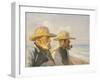 Two Skagen Fishermen, 1907-Michael Peter Ancher-Framed Giclee Print