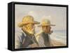 Two Skagen Fishermen, 1907-Michael Peter Ancher-Framed Stretched Canvas