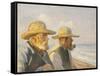 Two Skagen Fishermen, 1907-Michael Peter Ancher-Framed Stretched Canvas