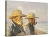 Two Skagen Fishermen, 1907-Michael Peter Ancher-Stretched Canvas