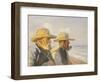 Two Skagen Fishermen, 1907-Michael Peter Ancher-Framed Giclee Print