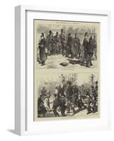 Two Sketches by a Parisian-Godefroy Durand-Framed Giclee Print
