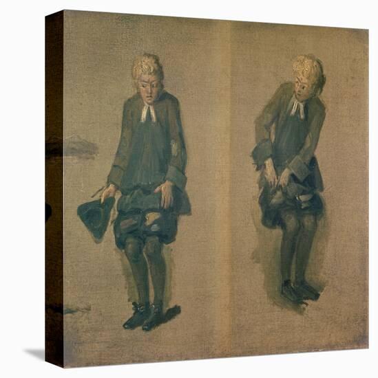 Two Sketches of David Garrick in Character, 18th Century-Johann Zoffany-Stretched Canvas