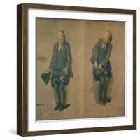 Two Sketches of David Garrick in Character, 18th Century-Johann Zoffany-Framed Giclee Print