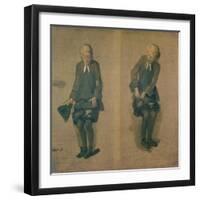 Two Sketches of David Garrick in Character, 18th Century-Johann Zoffany-Framed Giclee Print