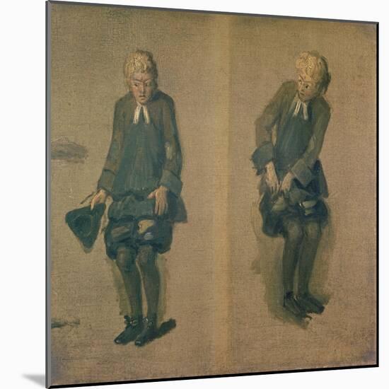 Two Sketches of David Garrick in Character, 18th Century-Johann Zoffany-Mounted Giclee Print