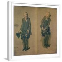Two Sketches of David Garrick in Character, 18th Century-Johann Zoffany-Framed Giclee Print
