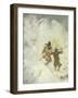 Two Skiing Lapps, Study-Anna Nordlander-Framed Giclee Print