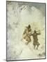 Two Skiing Lapps, Study-Anna Nordlander-Mounted Giclee Print