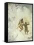 Two Skiing Lapps, Study-Anna Nordlander-Framed Stretched Canvas