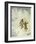Two Skiing Lapps, Study-Anna Nordlander-Framed Giclee Print