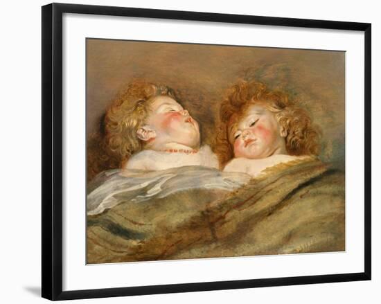 Two Sleeping Children-Peter Paul Rubens-Framed Giclee Print