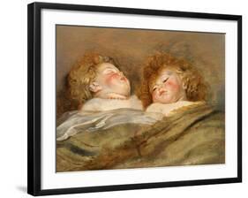 Two Sleeping Children-Peter Paul Rubens-Framed Giclee Print