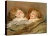 Two Sleeping Children-Peter Paul Rubens-Stretched Canvas