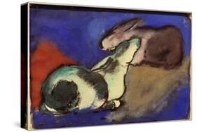 Two Sleeping Rabbits, 1913-Franz Marc-Stretched Canvas