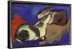 Two Sleeping Rabbits, 1913-Franz Marc-Framed Stretched Canvas