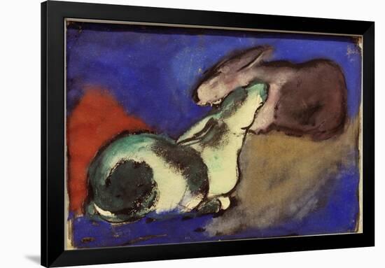 Two Sleeping Rabbits, 1913-Franz Marc-Framed Giclee Print