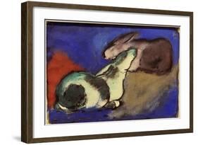 Two Sleeping Rabbits, 1913-Franz Marc-Framed Giclee Print