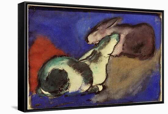 Two Sleeping Rabbits, 1913-Franz Marc-Framed Stretched Canvas