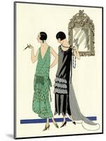 Two Sleeveless Evening Dresses by Doeuillet-null-Mounted Art Print