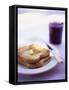 Two Slices of Toast with Butter and Strawberry Jam-Jonathan Syer-Framed Stretched Canvas