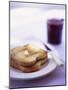 Two Slices of Toast with Butter and Strawberry Jam-Jonathan Syer-Mounted Photographic Print