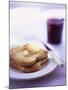 Two Slices of Toast with Butter and Strawberry Jam-Jonathan Syer-Mounted Photographic Print