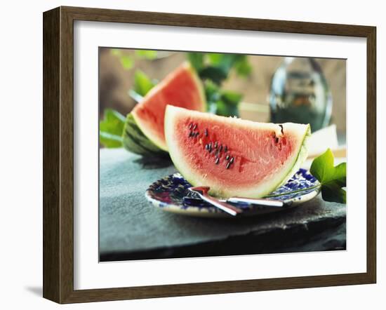 Two Slices of Watermelon-Bodo A^ Schieren-Framed Photographic Print