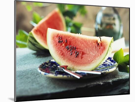 Two Slices of Watermelon-Bodo A^ Schieren-Mounted Photographic Print