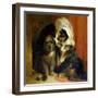 Two Small Dogs with Hats on Their Heads, c.1836-Edwin Henry Landseer-Framed Giclee Print