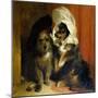 Two Small Dogs with Hats on Their Heads, c.1836-Edwin Henry Landseer-Mounted Giclee Print