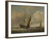 Two Small Vessels and a Dutch Man-Of-War in a Breeze, C. 1660-Willem Van De Velde The Younger-Framed Giclee Print