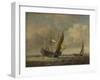 Two Small Vessels and a Dutch Man-Of-War in a Breeze, C. 1660-Willem Van De Velde The Younger-Framed Giclee Print