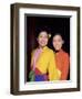 Two Smiling Vietnamese Women in Traditional Dress, North Vietnam, Vietnam-Gavin Hellier-Framed Photographic Print