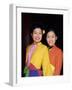 Two Smiling Vietnamese Women in Traditional Dress, North Vietnam, Vietnam-Gavin Hellier-Framed Photographic Print