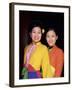 Two Smiling Vietnamese Women in Traditional Dress, North Vietnam, Vietnam-Gavin Hellier-Framed Photographic Print