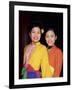 Two Smiling Vietnamese Women in Traditional Dress, North Vietnam, Vietnam-Gavin Hellier-Framed Photographic Print