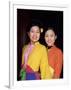 Two Smiling Vietnamese Women in Traditional Dress, North Vietnam, Vietnam-Gavin Hellier-Framed Photographic Print