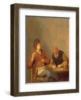 Two Smokers in an Interior, 1643-Adriaen Jansz. Van Ostade-Framed Giclee Print