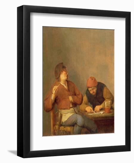 Two Smokers in an Interior, 1643-Adriaen Jansz. Van Ostade-Framed Giclee Print