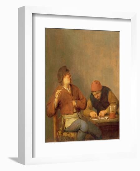 Two Smokers in an Interior, 1643-Adriaen Jansz. Van Ostade-Framed Giclee Print