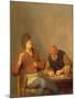 Two Smokers in an Interior, 1643-Adriaen Jansz. Van Ostade-Mounted Giclee Print