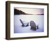 Two Snow-covered Chairs Outdoors-Ralph Morsch-Framed Photographic Print