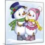 Two Snowmen-Olga And Alexey Drozdov-Mounted Giclee Print