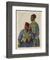 Two Soldiers from the Sudan Serving with the French Army During World War One-Theodor Baumgartner-Framed Art Print