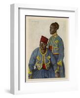 Two Soldiers from the Sudan Serving with the French Army During World War One-Theodor Baumgartner-Framed Art Print